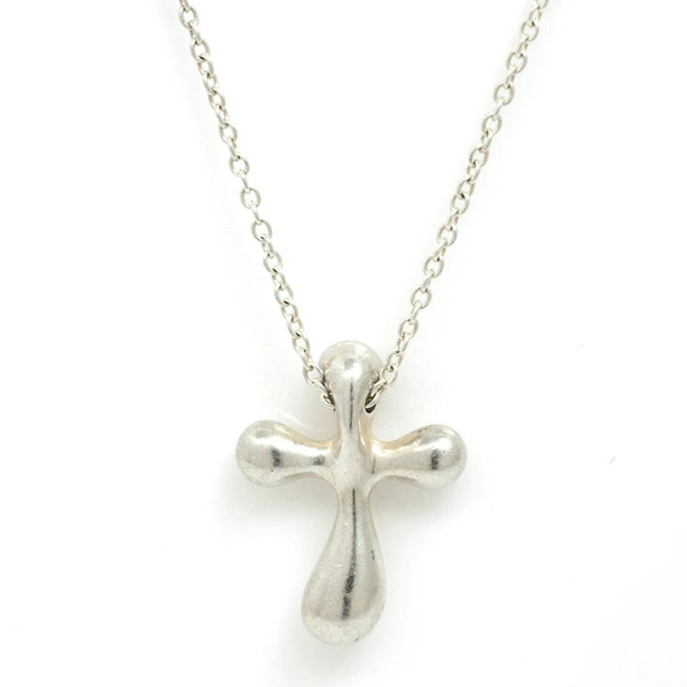 Tiffany Co Elsa Peretti Cross Silver Pendant